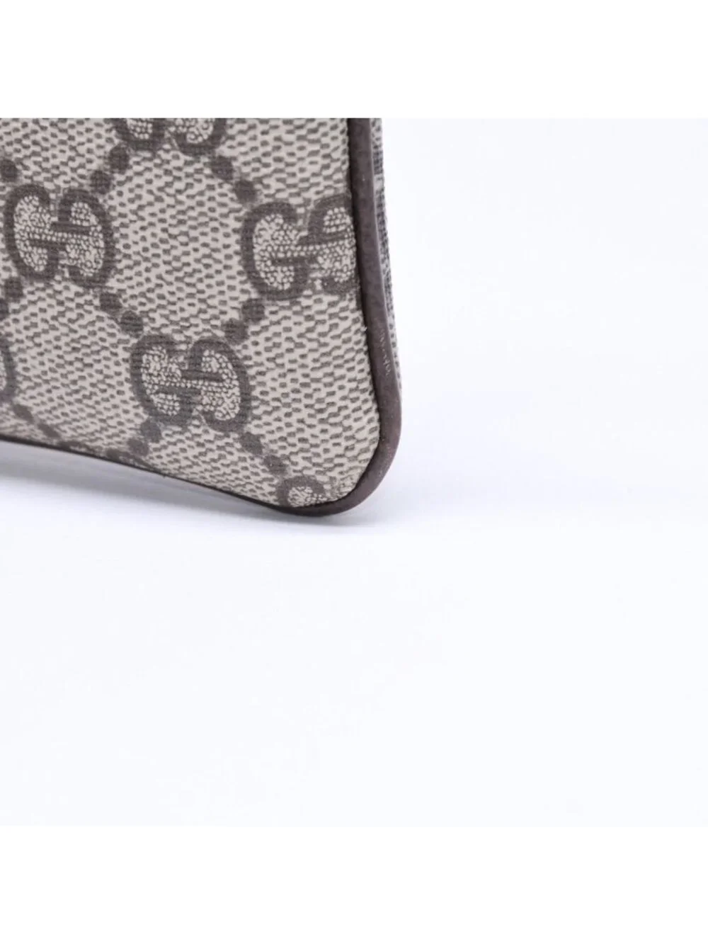 Gucci Coin Purse Case GG Pattern Canvas Gold